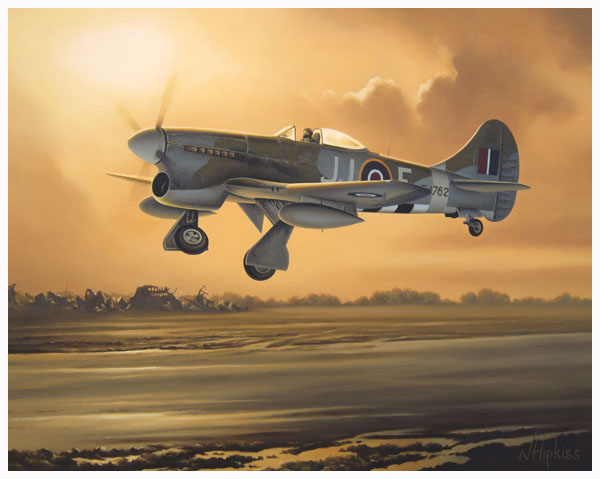 Hawker Fairbanks Tempest by Neil Hipkiss Aviation Artist